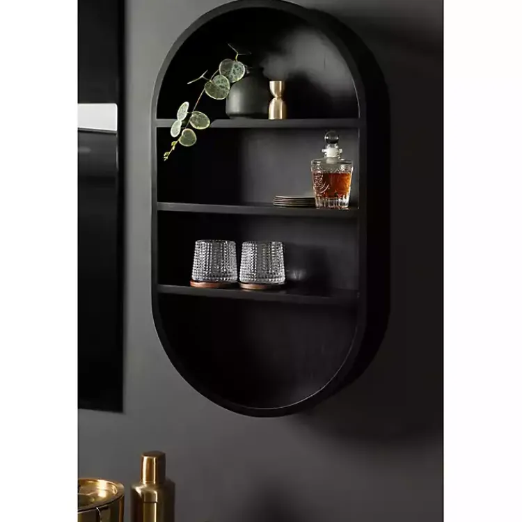 Shelves-Kirklands Home Hutton Black Capsule Wall Shelf