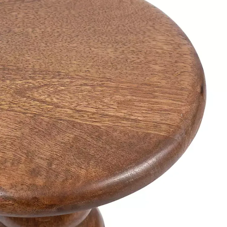 Accent & End Tables-Kirklands Home Walnut Tirollo Accent Table Brown