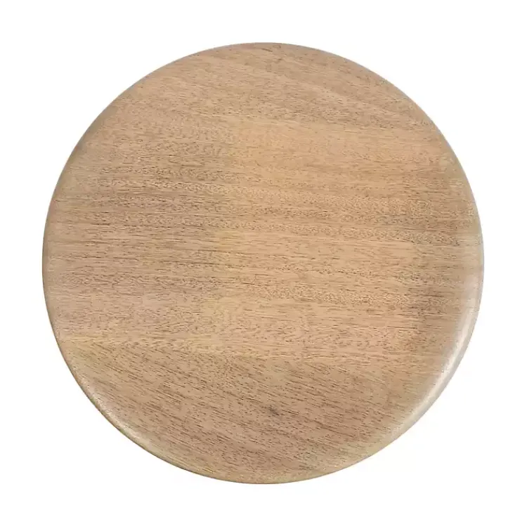 Accent & End Tables-Kirklands Home Natural Wood Tirollo Accent Table Tan