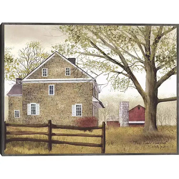 Canvas Art-Kirklands Home Bucks County Homestead Framed Canvas Art Print