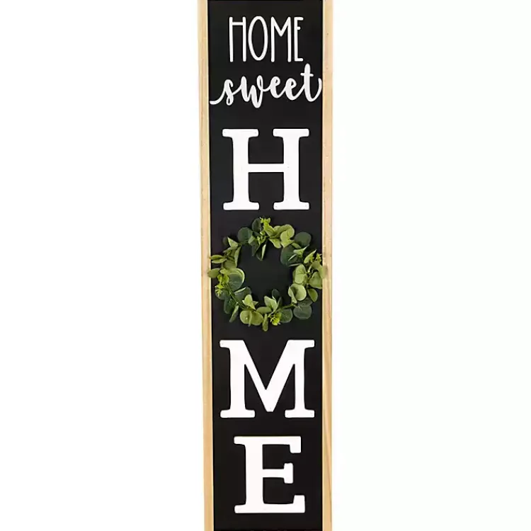 Garden Decor-Kirklands Home Home Sweet Home Wreath Porch Board Black