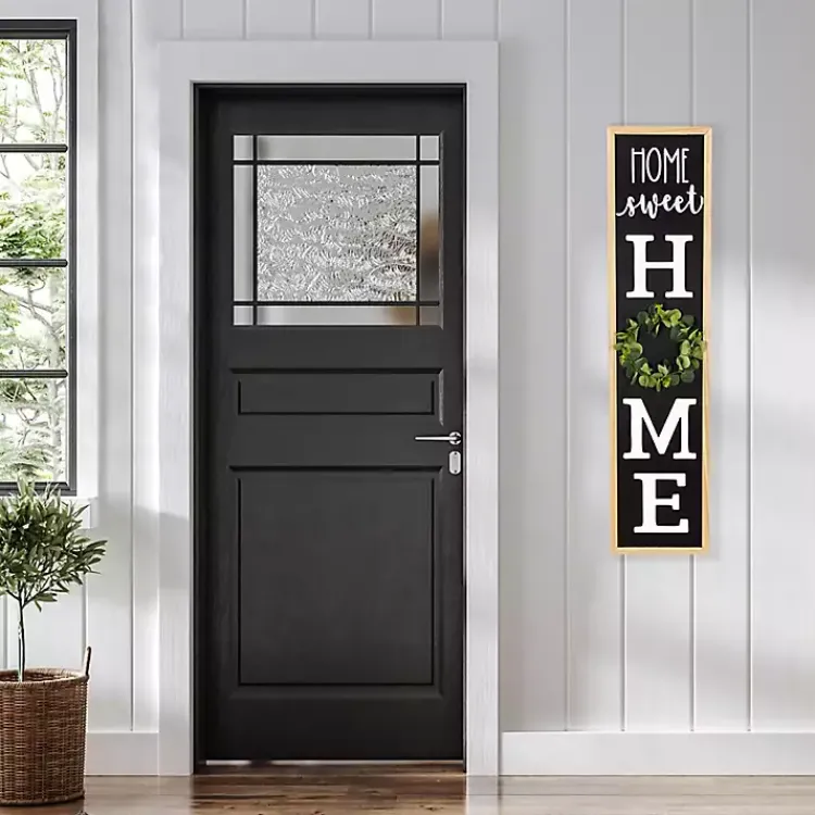 Garden Decor-Kirklands Home Home Sweet Home Wreath Porch Board Black