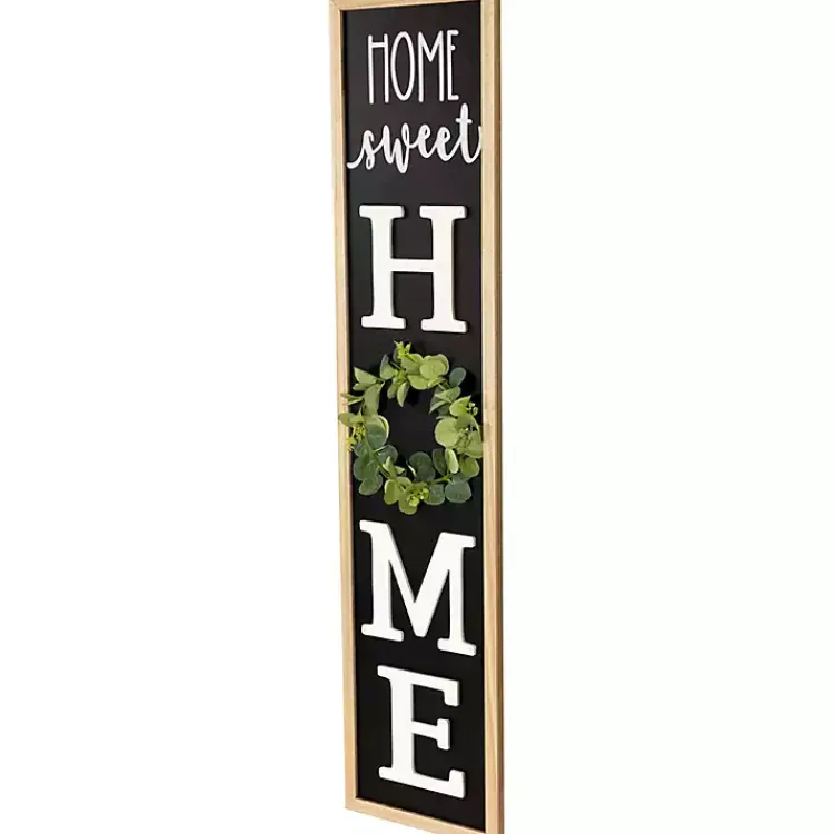 Garden Decor-Kirklands Home Home Sweet Home Wreath Porch Board Black