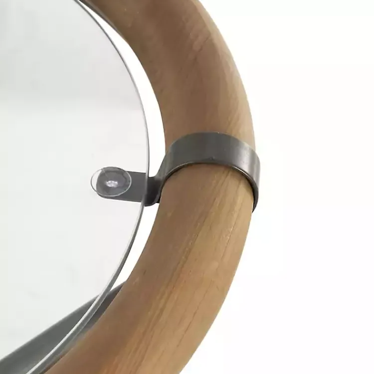 Accent & End Tables-Kirklands Home Wood and Glass Round Tripod Accent Table Brown