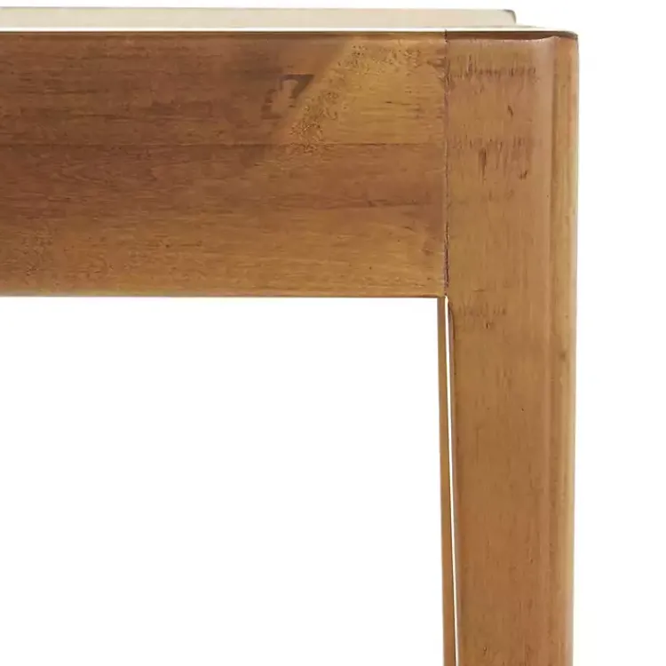 Benches & Ottomans-Kirklands Home Woven Rope and Birch Wood Stool Ottoman Brown