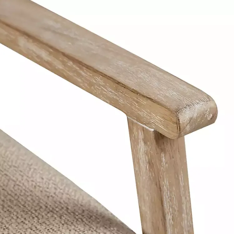 Accent Chairs-Kirklands Home Neutral Wheat Mid-Century Modern Accent Chair Tan