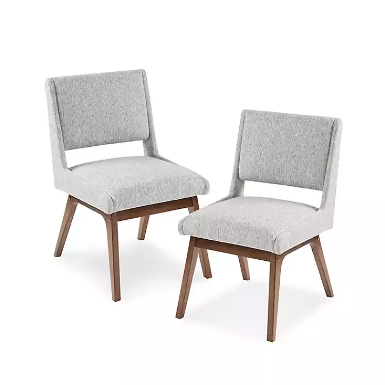 Dining Chairs-Kirklands Home Mid-Century Modern Dining Chairs, Set of 2 Gray