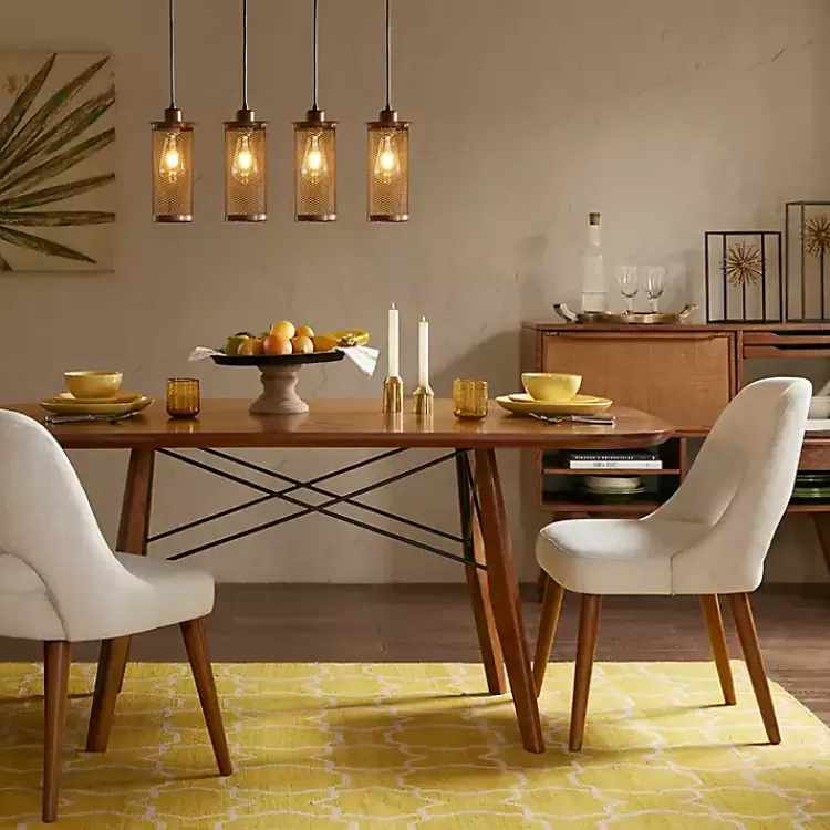 Dining Chairs-Kirklands Home Cream Cut-Out Pecan Wood Dining Chairs, Set of 2 White