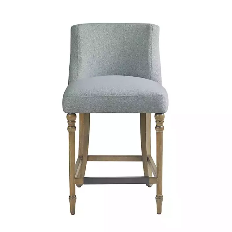 Bar Stools & Counter Height Stools-Kirklands Home Light Martha Stewart Delaney Counter Stool Blue