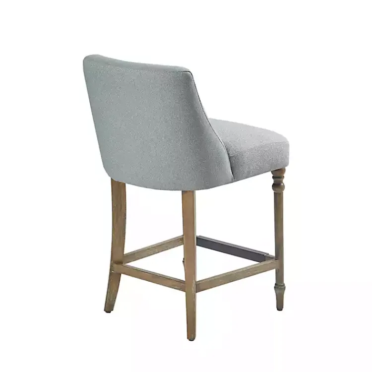 Bar Stools & Counter Height Stools-Kirklands Home Light Martha Stewart Delaney Counter Stool Blue