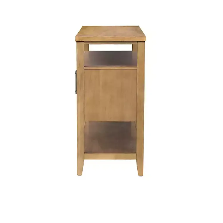 Console Tables-Kirklands Home Natural Cane Martha Sterwart Console Table Tan