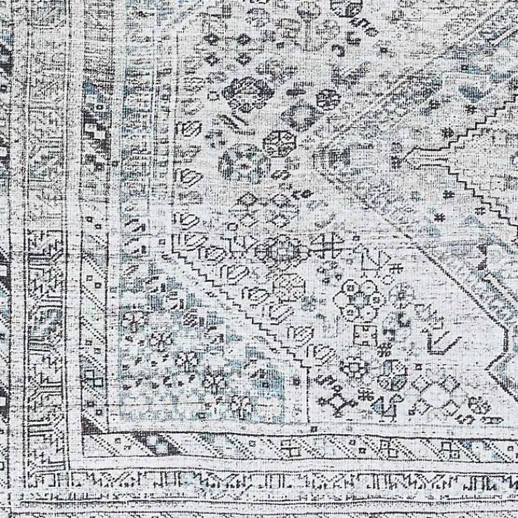 Area Rugs-Kirklands Home Traditional Washable Area Rug, 6x9 Blue