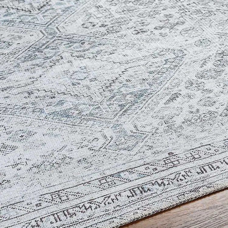 Area Rugs-Kirklands Home Traditional Washable Area Rug, 8x12 Blue