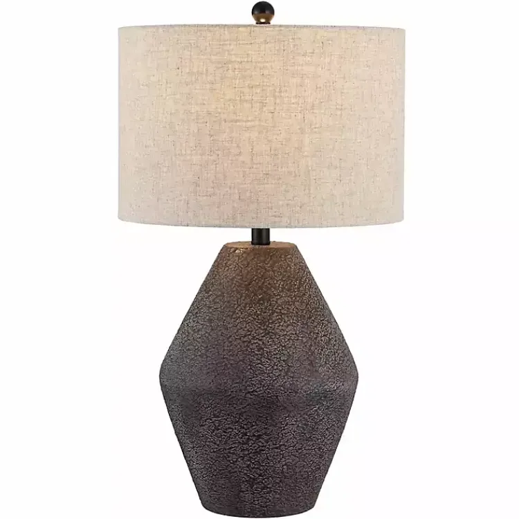 Table Lamps-Kirklands Home Brown Angled Gourd Ersta Table Lamp Tan