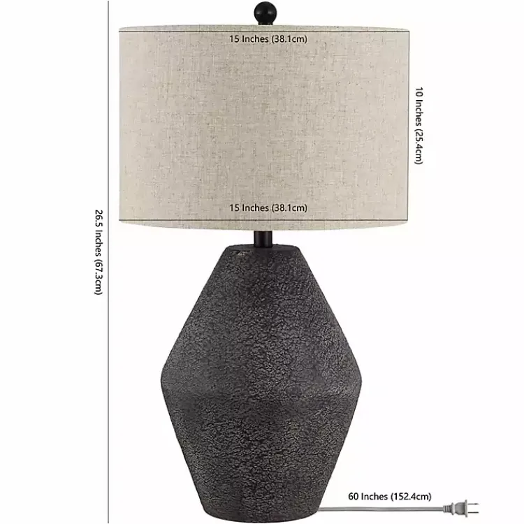 Table Lamps-Kirklands Home Brown Angled Gourd Ersta Table Lamp Tan