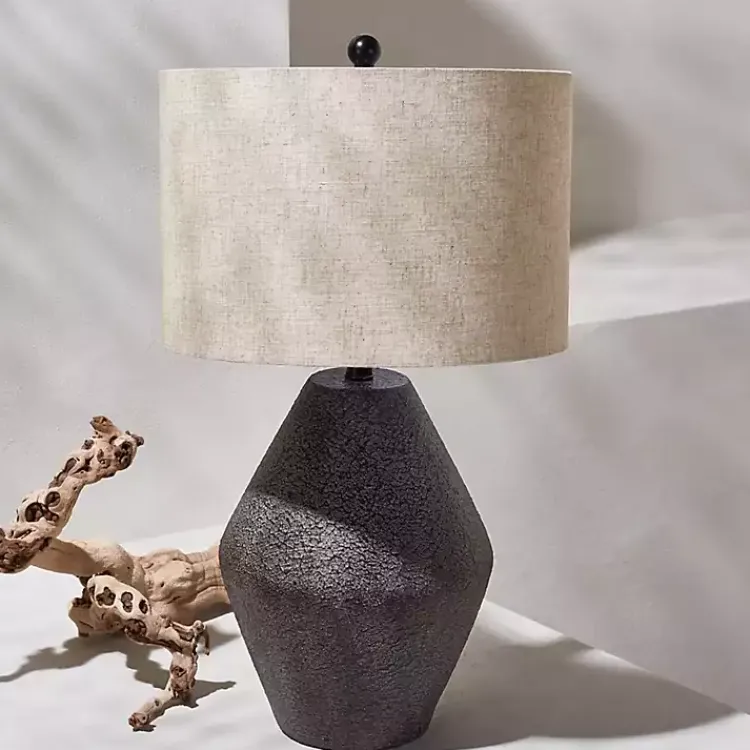 Table Lamps-Kirklands Home Brown Angled Gourd Ersta Table Lamp Tan