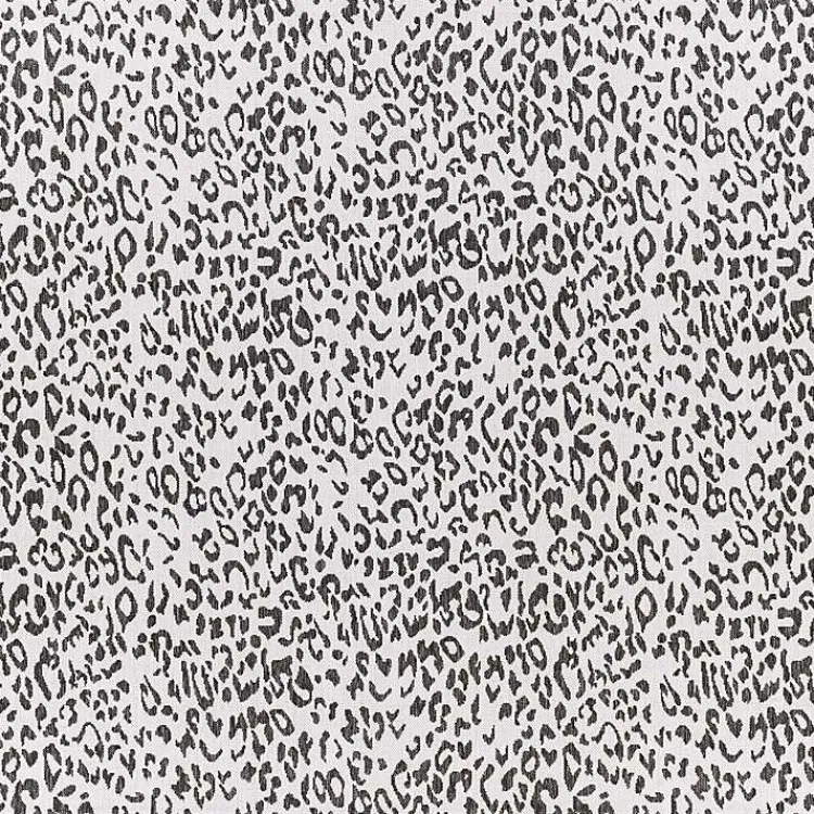 Outdoor Rugs-Kirklands Home Cauli Leopard Print Outdoor Rug, 7x7 Black