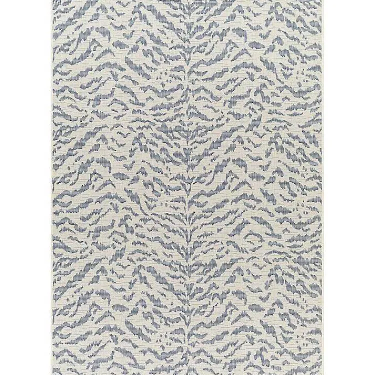 Outdoor Rugs-Kirklands Home Blue Ravello Outdoor Rug, 6x9