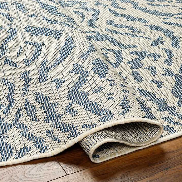 Outdoor Rugs-Kirklands Home Blue Ravello Outdoor Rug, 7x10
