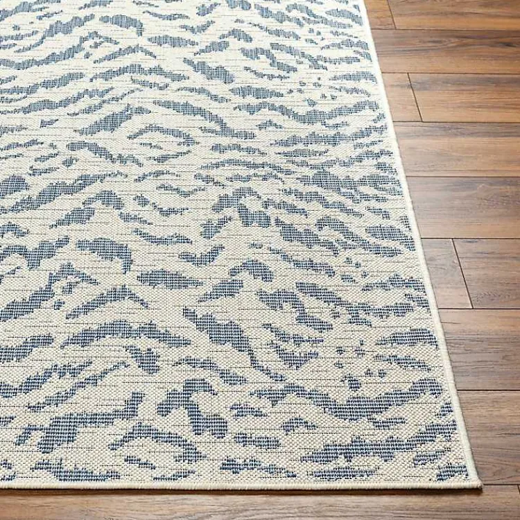 Outdoor Rugs-Kirklands Home Blue Ravello Outdoor Rug, 7x10