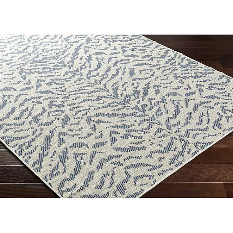 Outdoor Rugs-Kirklands Home Blue Ravello Outdoor Rug, 7x10
