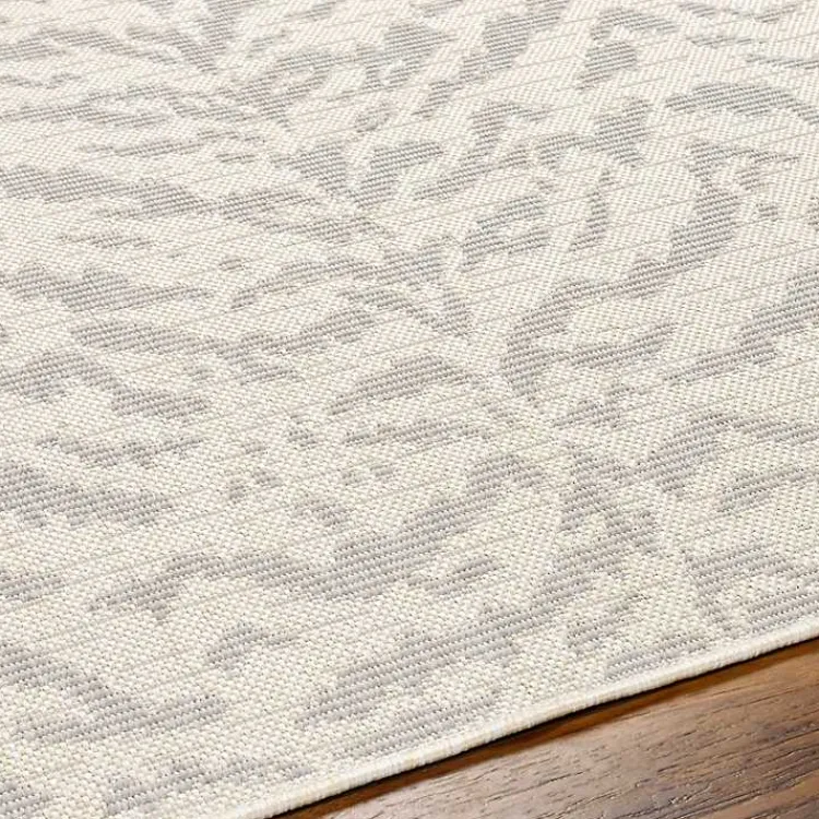 Outdoor Rugs-Kirklands Home Gray Ravello Outdoor Rug, 5x7