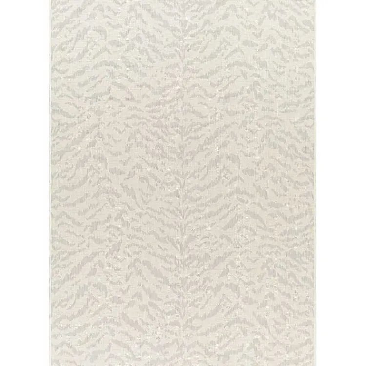 Outdoor Rugs-Kirklands Home Gray Ravello Outdoor Rug, 7x10