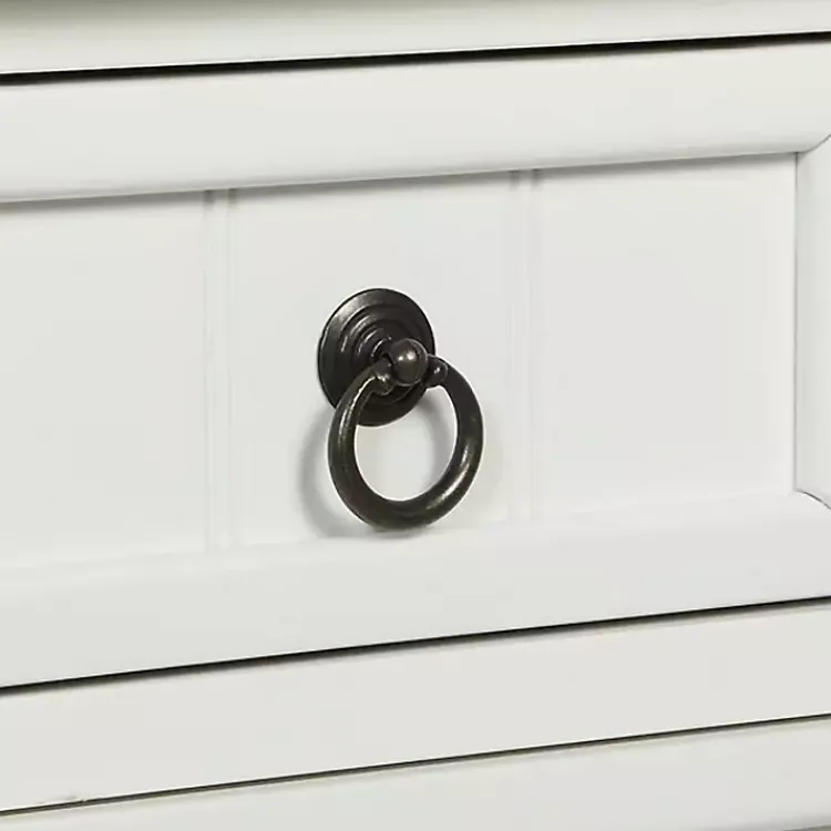 Accent & End Tables-Kirklands Home 3-Drawer Turned Legs Accent Table White