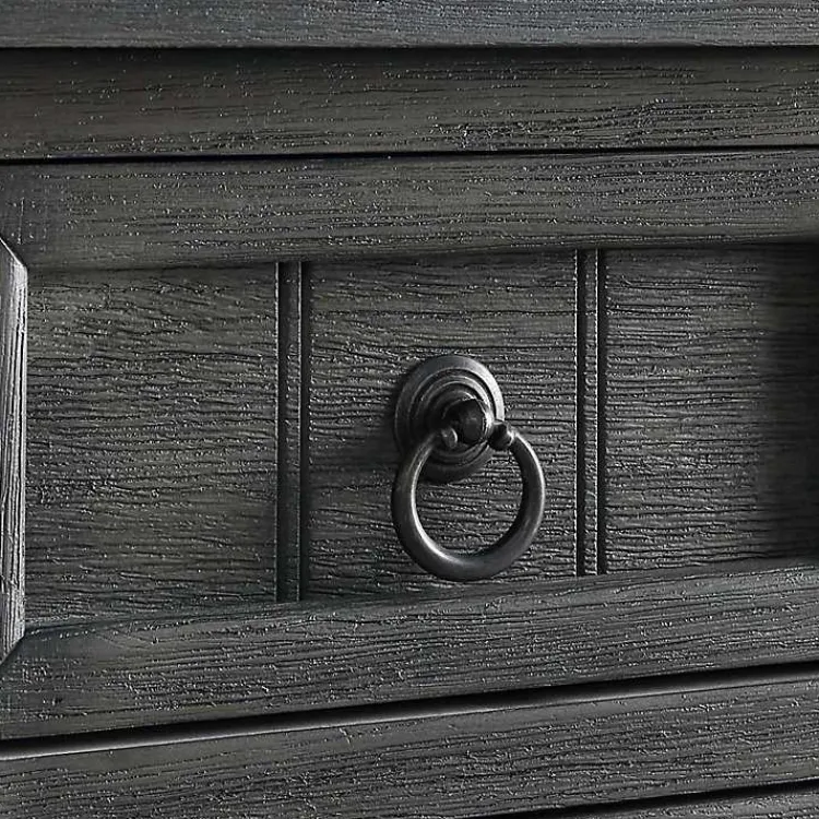 Accent & End Tables-Kirklands Home 3-Drawer Turned Legs Accent Table Gray