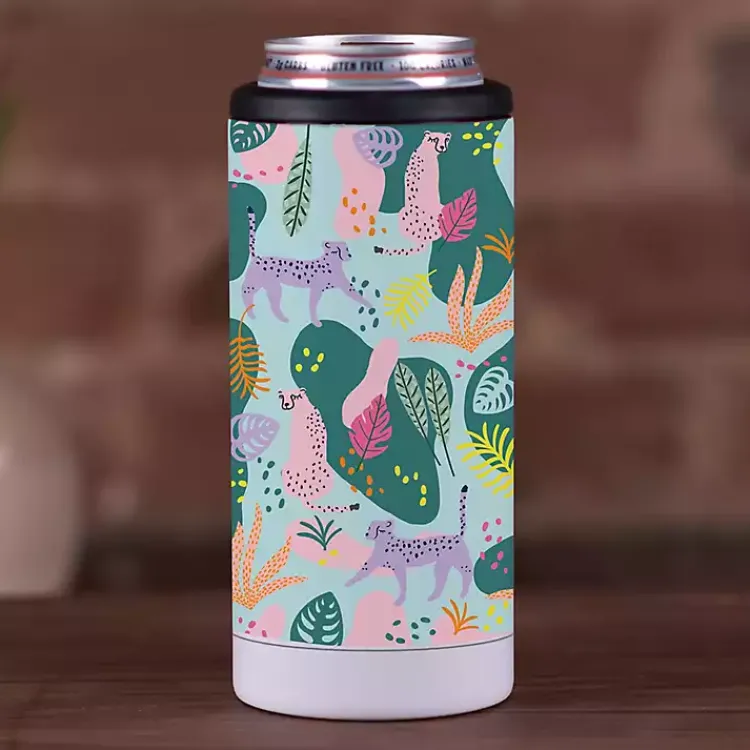 Barware-Kirklands Home Colorful Jungle Stainless Steel Koozie