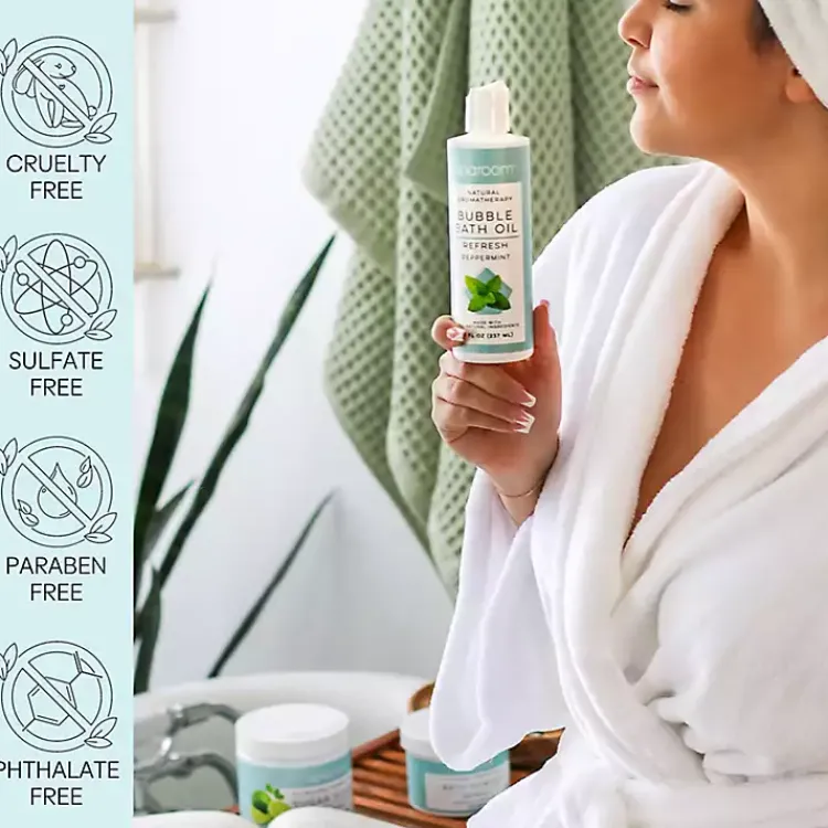 Bathroom Accessories-Kirklands Home Refresh Bath Bundle Gift Set Blue