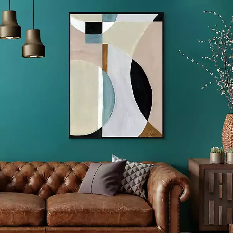 Canvas Art-Kirklands Home Curved Vision Framed Canvas Art Print Multi