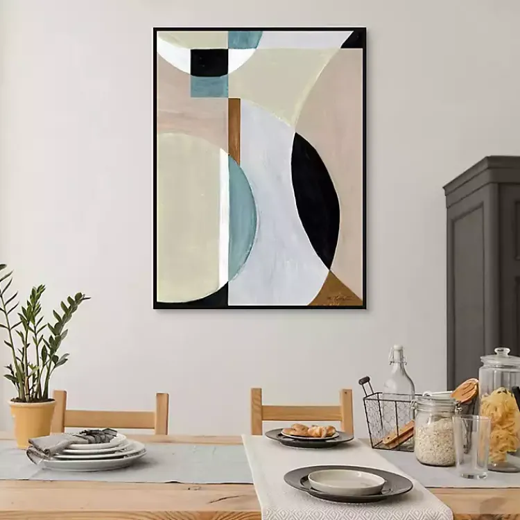 Canvas Art-Kirklands Home Curved Vision Framed Canvas Art Print Multi