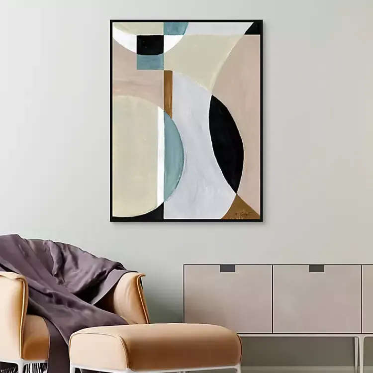 Canvas Art-Kirklands Home Curved Vision Framed Canvas Art Print Multi