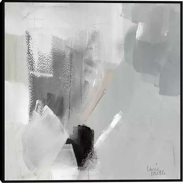 Canvas Art-Kirklands Home Quiet Framed Canvas Art Print Gray