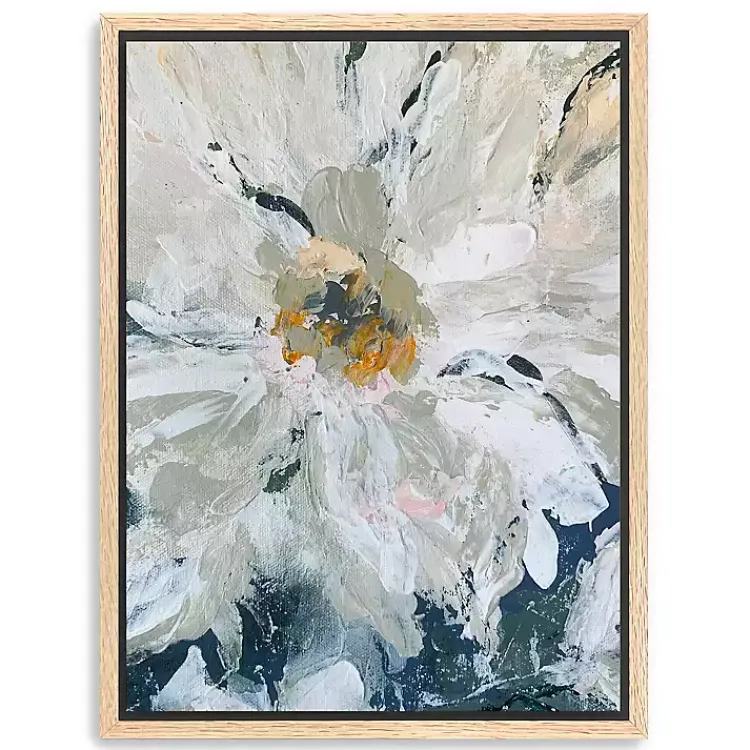 Canvas Art-Kirklands Home Flower Details Framed Canvas Art Print White