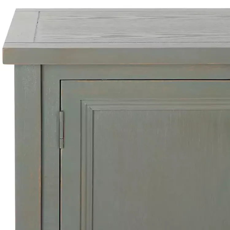 Cabinets & Sideboards-Kirklands Home Rustic 4-Drawer Charlotte Sideboard Gray