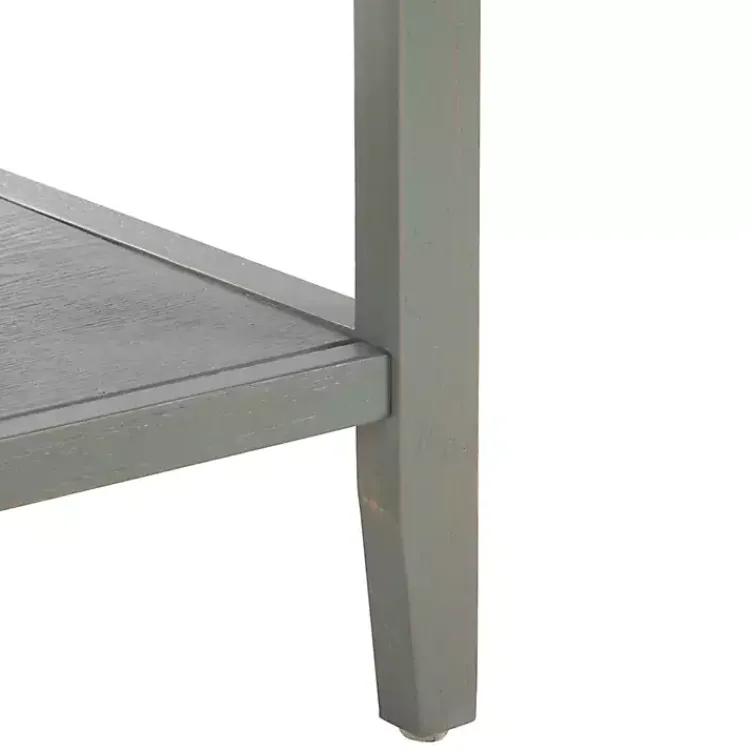 Cabinets & Sideboards-Kirklands Home Rustic 4-Drawer Charlotte Sideboard Gray