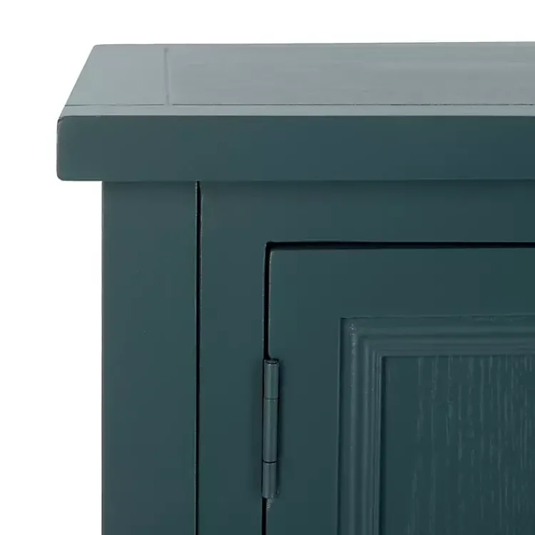 Cabinets & Sideboards-Kirklands Home Slate Teal 4-Drawer Charlotte Sideboard Blue