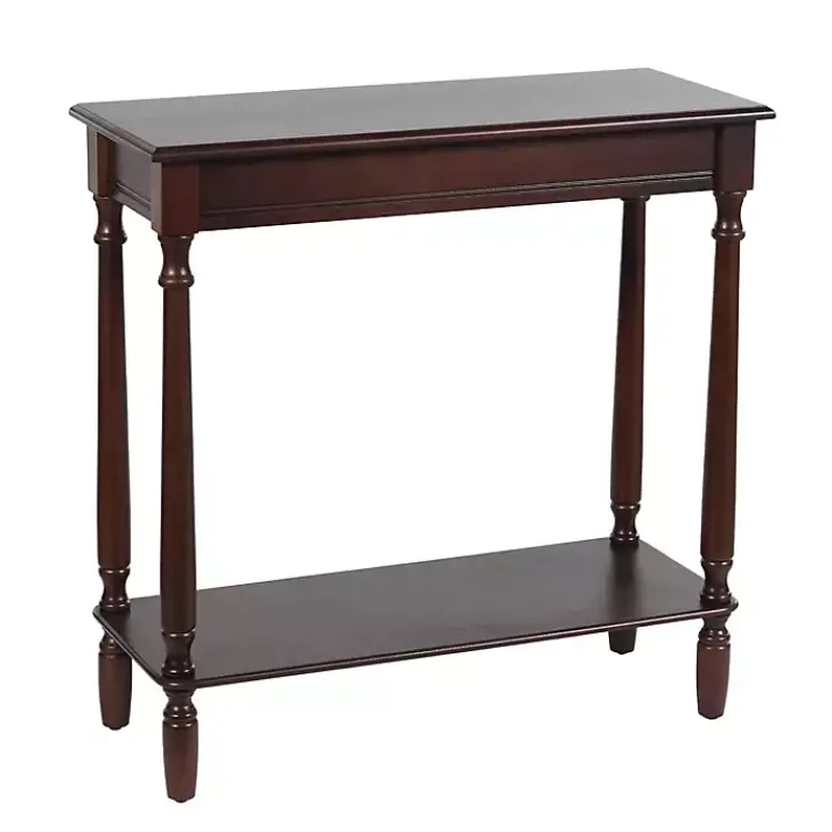 Console Tables-Kirklands Home Antique Wood Rachel Console Table Brown