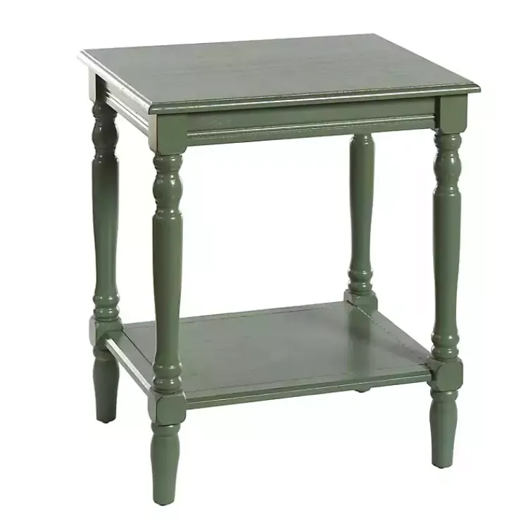 Accent & End Tables-Kirklands Home Wood Sybil Accent Table Green