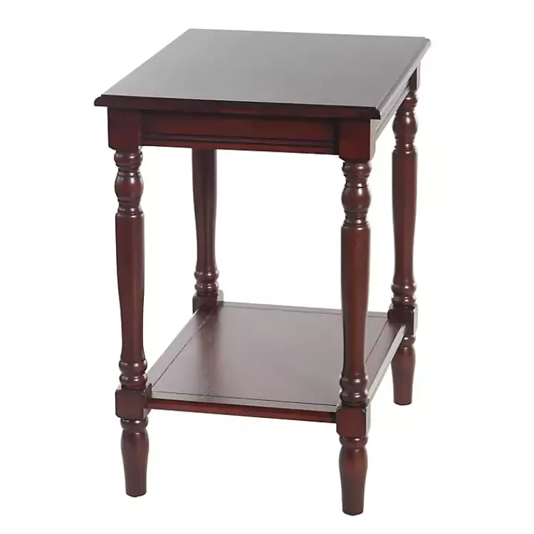 Accent & End Tables-Kirklands Home Cherry Wood Sybil Accent Table Brown