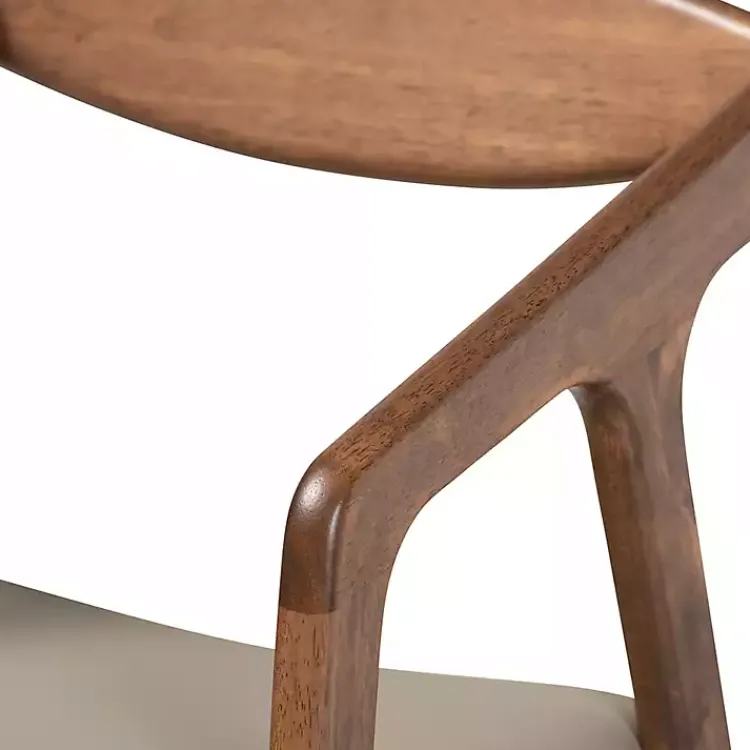 Dining Chairs-Kirklands Home Faux Leather Harland Dining Chairs, Set of 2 Gray