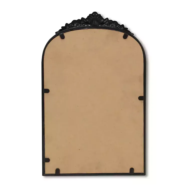 Decorative Mirrors-Kirklands Home Everlaine Modern Victorian Wall Mirror Black