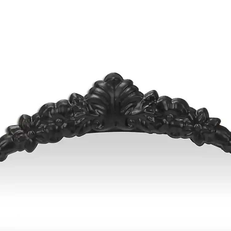 Decorative Mirrors-Kirklands Home Everlaine Modern Victorian Wall Mirror Black