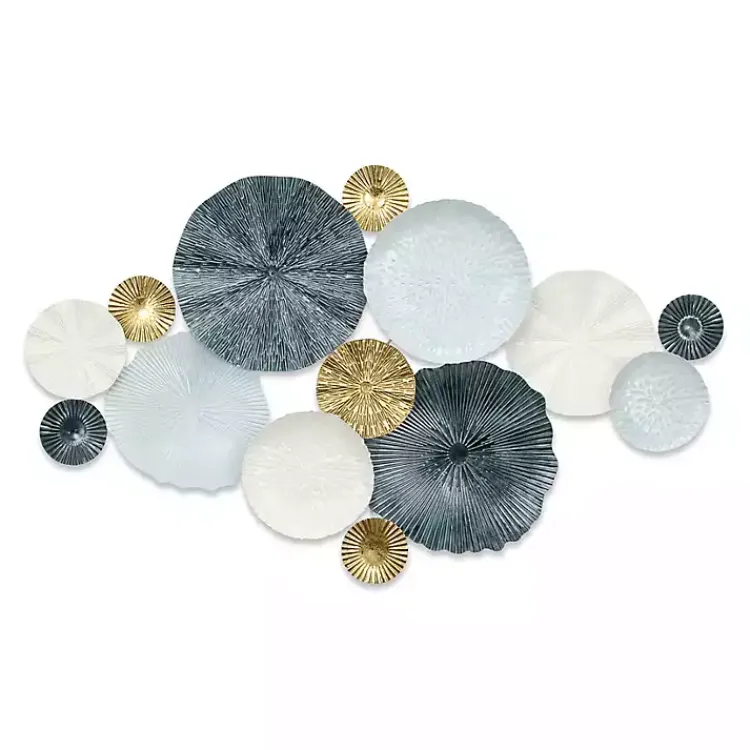 Wall Plaques-Kirklands Home Multicolor Round Panel Sasha Wall Plaque