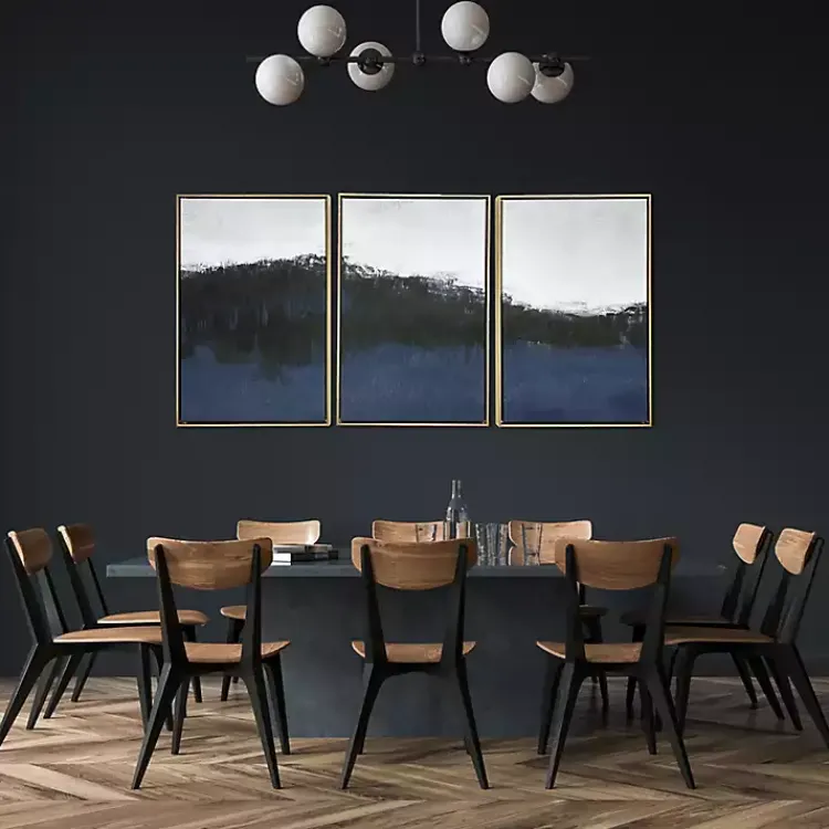 Canvas Art-Kirklands Home Sapphire Framed Canvas Art Prints, Set of 3