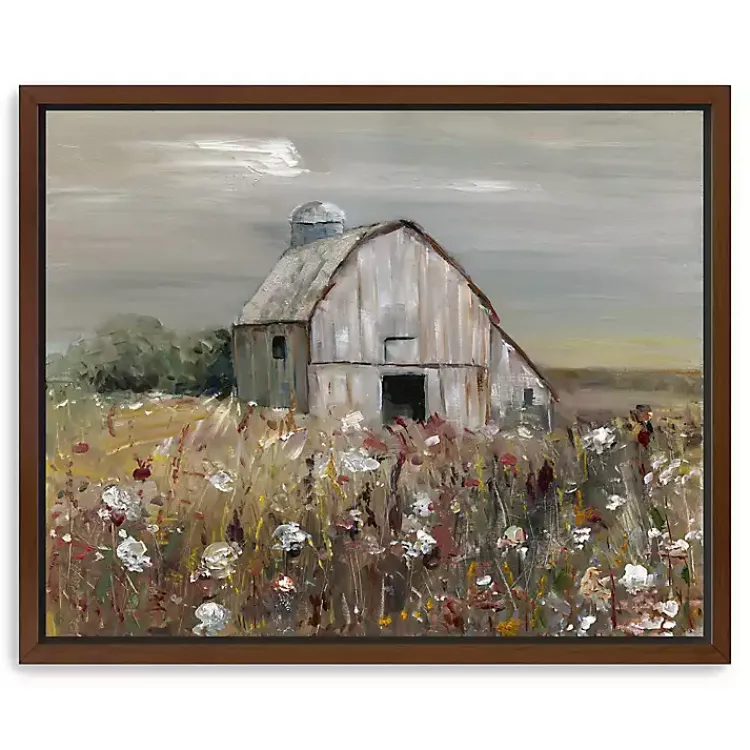 Canvas Art-Kirklands Home Swatland Wildflower Barn Framed Canvas Art Print