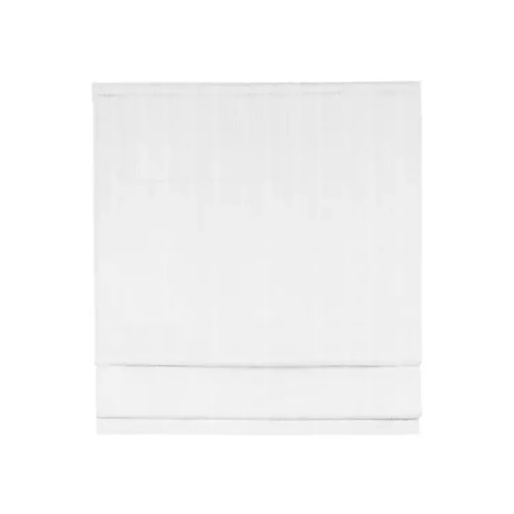 Curtains & Drapes-Kirklands Home Basketweave Cordless Roman Shade, 35 in. White