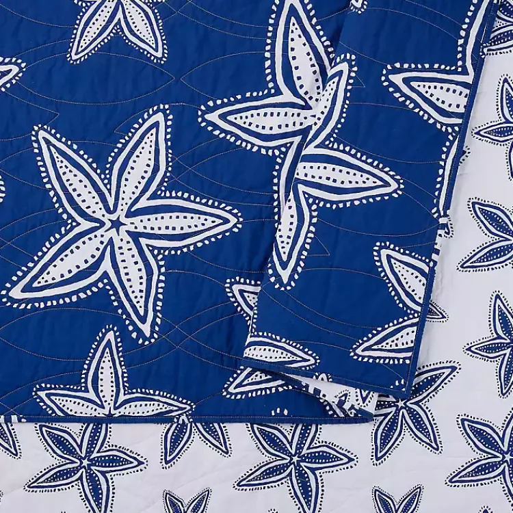 Quilts-Kirklands Home Navy Sea Star 2-pc. Twin Quilt Set